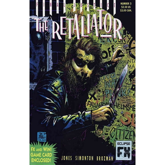 Retaliator, The #3 (with card) VF ; Eclipse Comic Book
