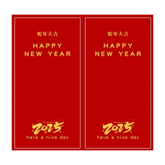 Retangular Wrapping Labels Sealing Sticker for Packaging Spring Festival Supply