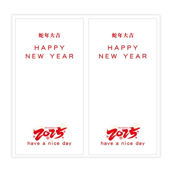 Retangular Wrapping Labels Sealing Sticker for Packaging Spring Festival Supply