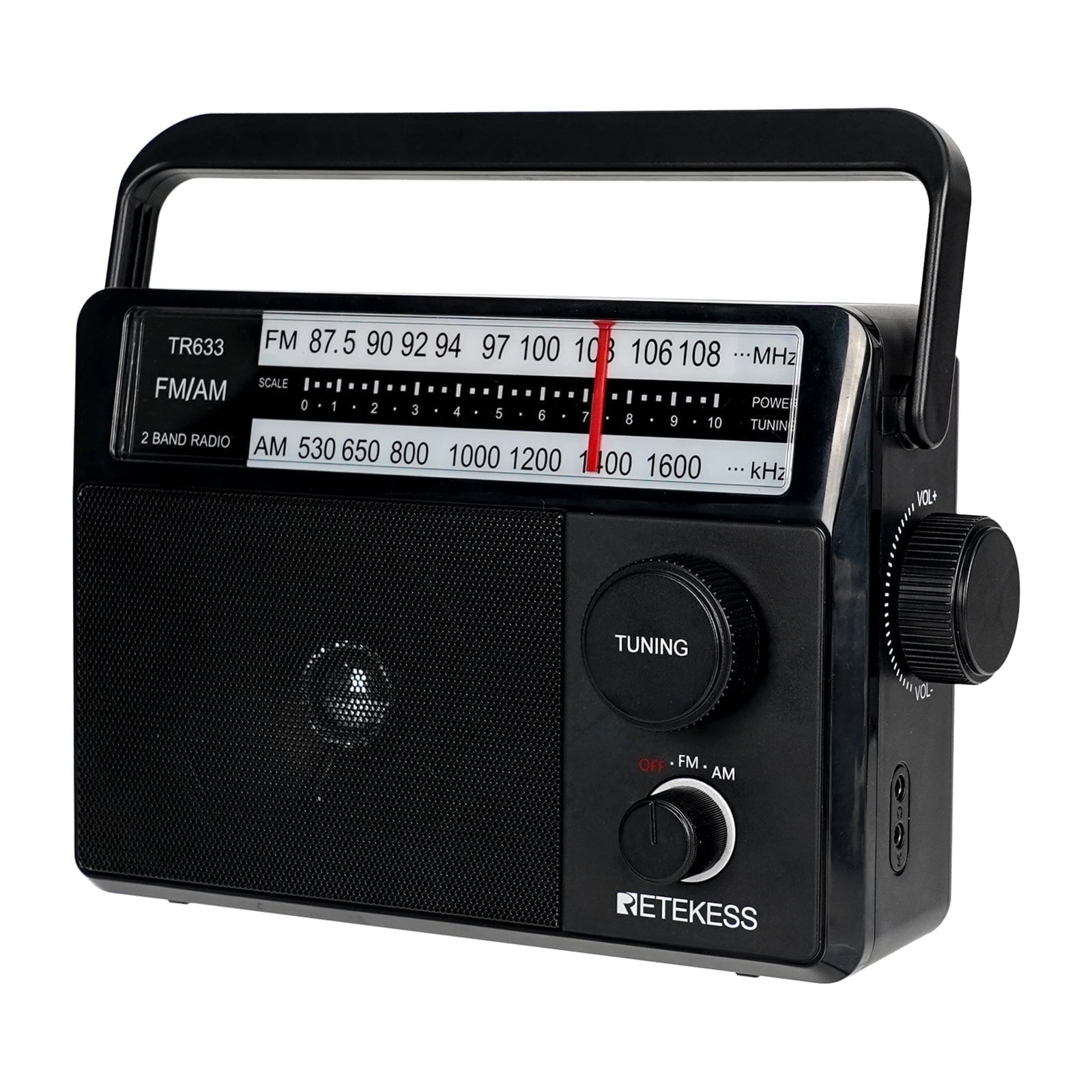 Retekess TR633 AM FM Long Range Radio, Portable Transistor Radio ...