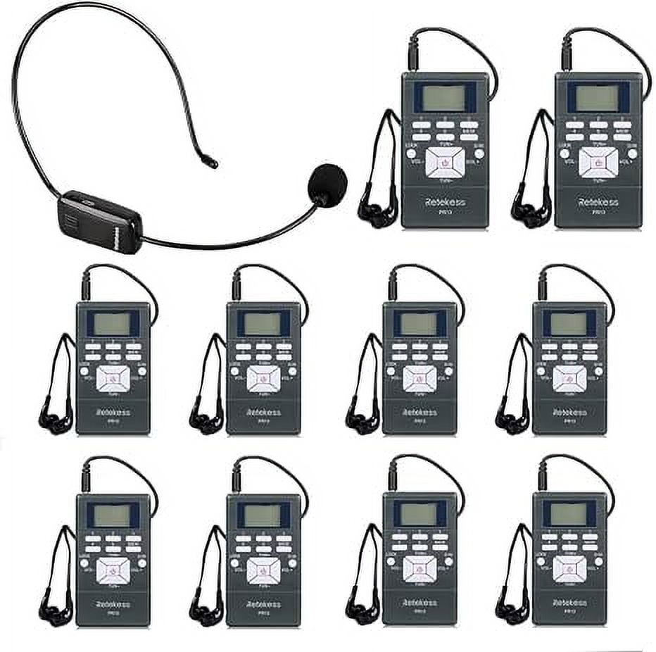 Retekess Church Translation System with 1 TR503 FM Transmitter Headset