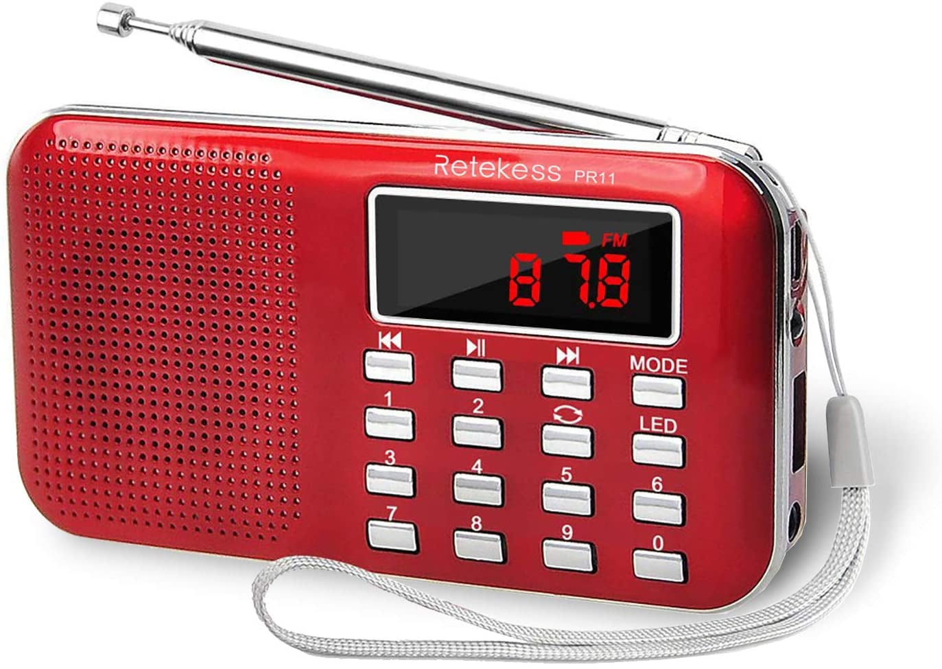 K-603 Full Band Radio Bluetooth FM AM SW Portable Pocket Radios MP3 Digital  REC Recorder Support Micro SD TF Card Sleep Timer