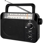 Retekess TR604 Portable AM FM Radio with Best Reception,D Battery Operated or AC Power,Large Dial,High/Low Tone Mode,Big Speaker,Earphone Jack,for Home,Picnic,Senior