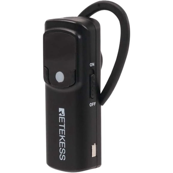 Retekess TT126 Wireless Tour Guide System Receiver, Communication Device, 150m, Universal for Left and Right Ears, Tour Guide Headset for School, Church, Factory (1 Pack)