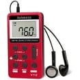 thumbnail image 1 of Retekess V112 Portable AM/FM Radio with Rechargeable Battery - Ideal for Gym, Seniors - Red, 1 of 12