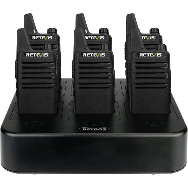 Retevis RT22 Walkie Talkies Rechargeable Hands Free 2 Way Radios Two