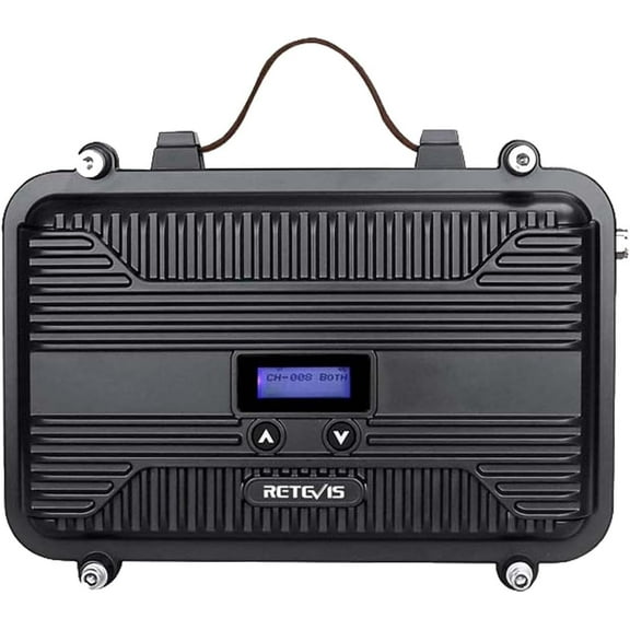 Retevis RT97S GMRS Repeater, RT97 Upgraded Version, Radio Repeater, Full Duplex Long Range, Compatible with Raspberry Pi, Portable, LCD Screen(1 Pack)