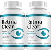 Retina Clear Eye Support Supplement   RetinaClear Capsules Eye Vitamins Healthy Vision,2 Pack, 120 Capsules