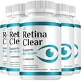 thumbnail image 1 of Retina Clear Eye Support Supplement – RetinaClear Capsules Eye Vitamins Healthy Vision,5 Pack, 300 Capsules, 1 of 6
