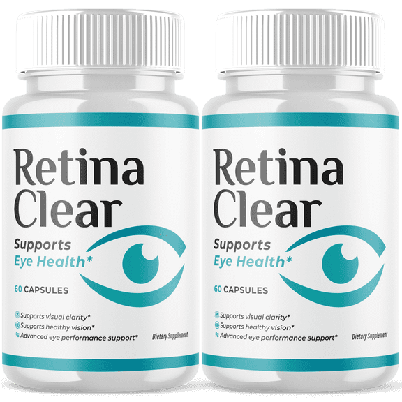 Retina Clear Vision Care Pills Advanced Formula Eye Health Supplement RetinaClear 120 Capsules