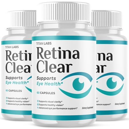 Retina Clear Vision Care Pills Advanced Formula Eye Health Supplement RetinaClear 180 Capsules