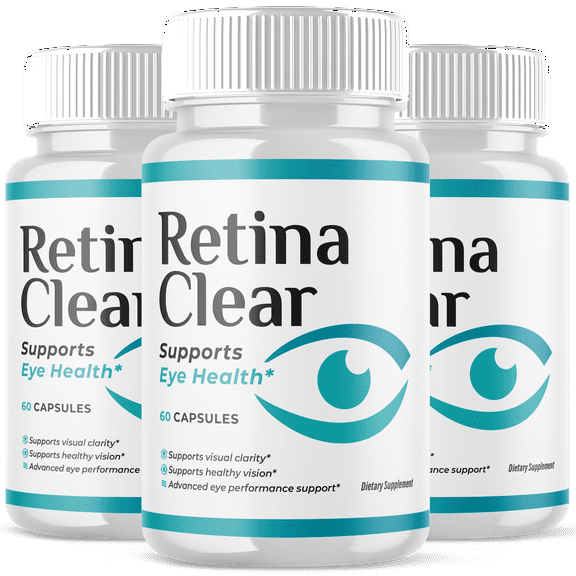 Retina Clear Vision Care Pills Advanced Formula Eye Health Supplement RetinaClear 180 Capsules