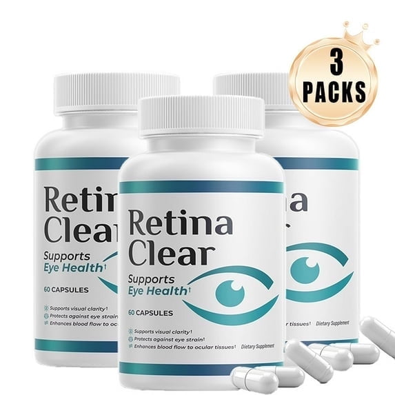 Retina Clear Vision Support Supplement, Eye Health Formula, 60 Capsules ...