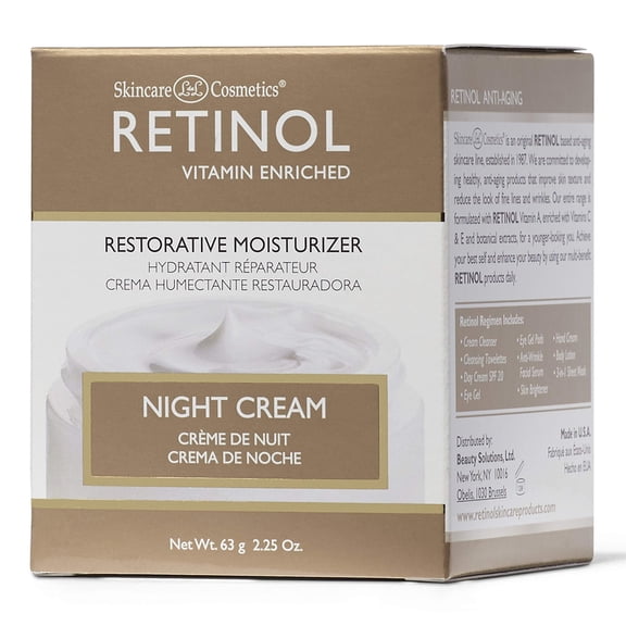 Retinol Anti-Aging Night Cream - Color Gold