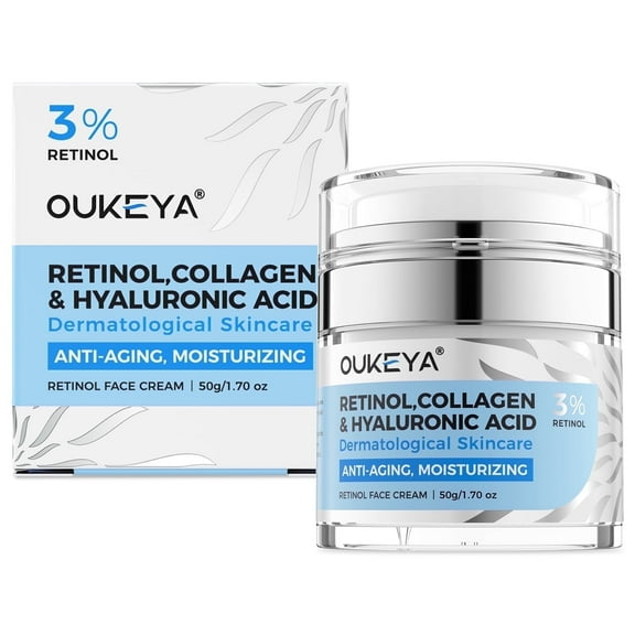 OUKEYA Retinol Revitalift Triple Power Face , Neck& Décolleté Moisturizer Night cream, 1.7 oz