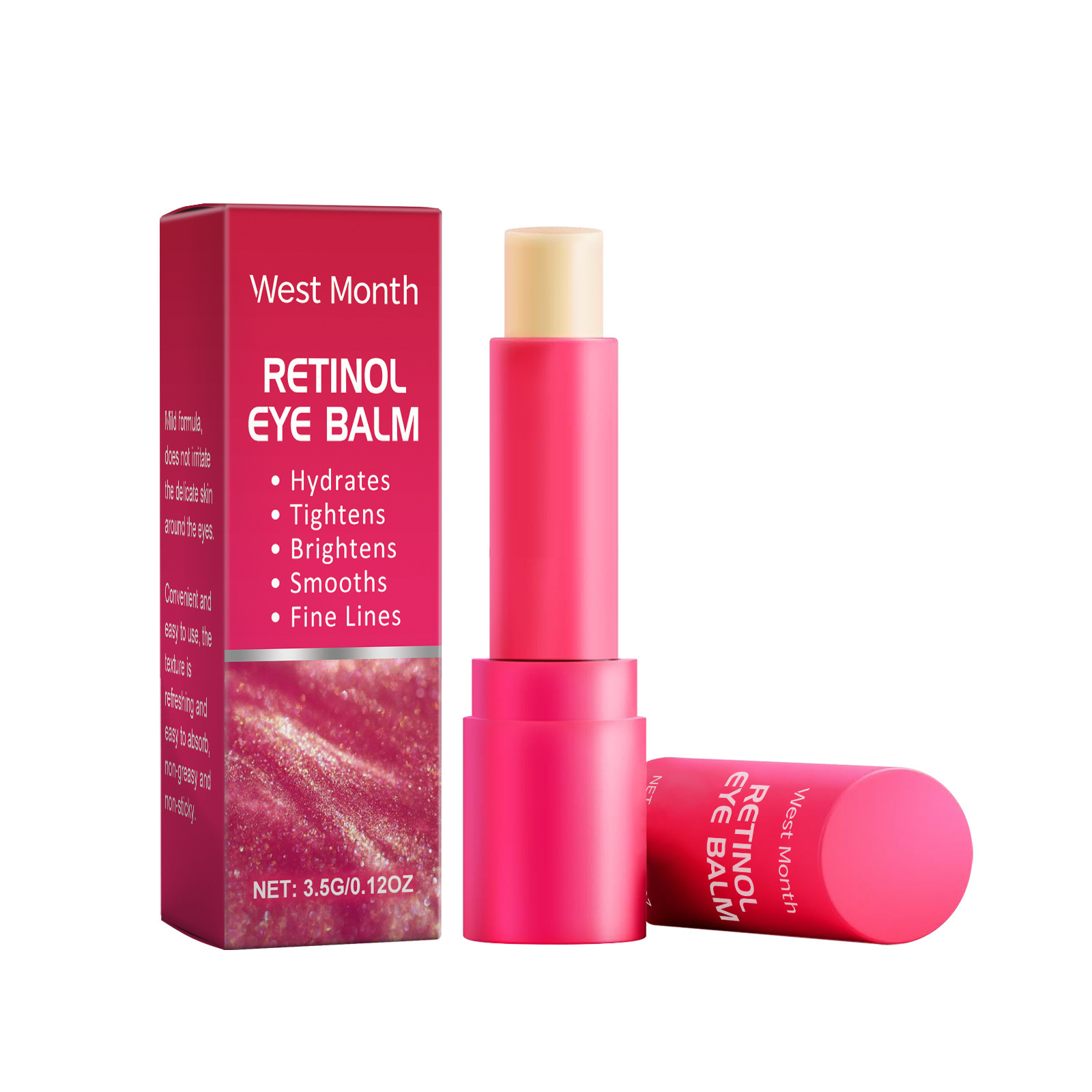 Retinol Eye Stick, AntiAging Eye Cream, Skincare for Wrinkles, Dark Circles, Puffiness