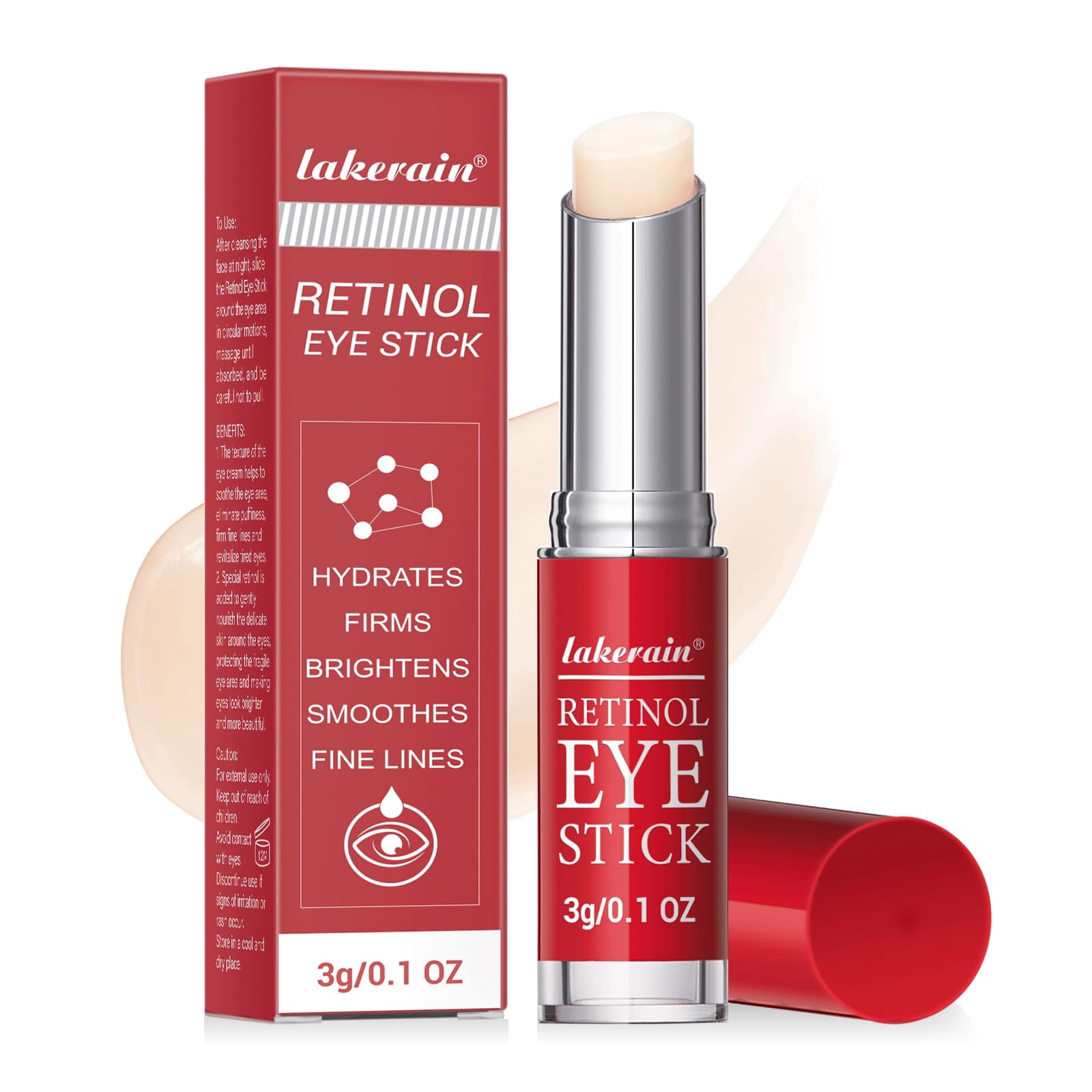 Retinol Eye Stick With Collagen and Hyaluronic Acid, Retinol Cream