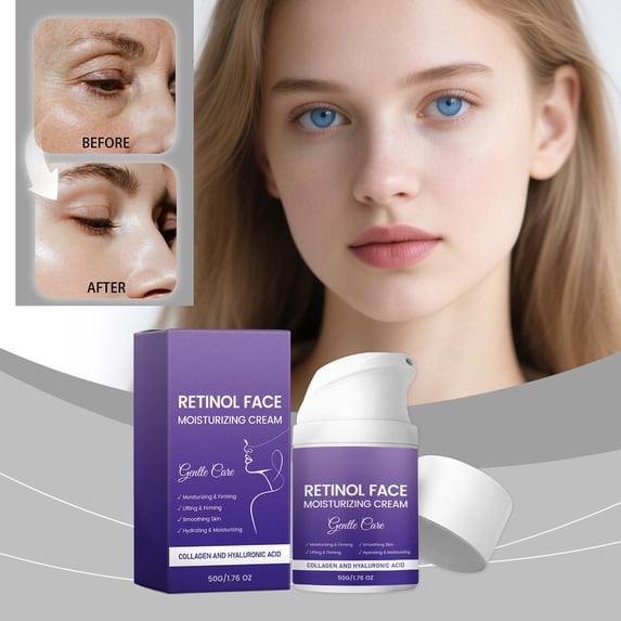Retinol Facial Moisturizing Cream Moisturizes And Soothes Improves Dryness And Evenness Locks In Moistures And Brightens The Radiances