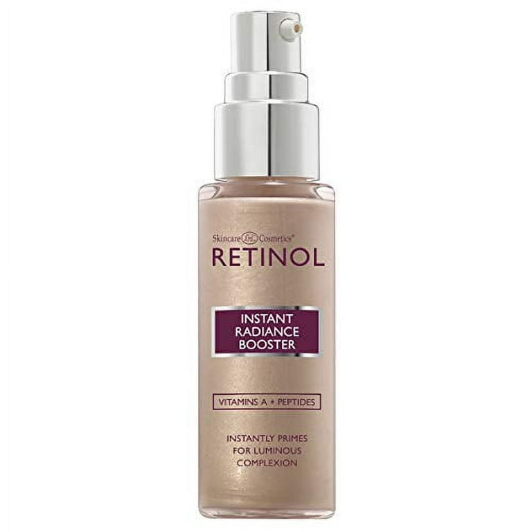 Retinol Instant Radiance Booster – The Original Retinol Glow Primer – A  Burst of Anti-Aging Hydration Adds Luminosity & Skin-Smoothing Benefits of  Vitamin A – Peptides Improve Firmness & Tone 