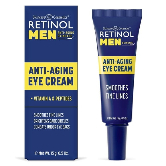 Retinol Men Eye Cream with Vitamin A, Anti-Puffiness and Dark Circle Treatment, 0.5 fl oz