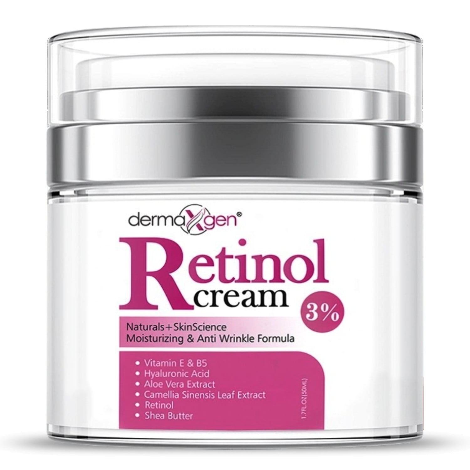 Retinol Moisturizer Cream High for Face and Eye Miracle - Retinol, Hyaluronic Acid, Vitamin E, Green Tea Anti aging Formula Reduces Wrinkles, Fine Lines, Spots-Day and Night -
