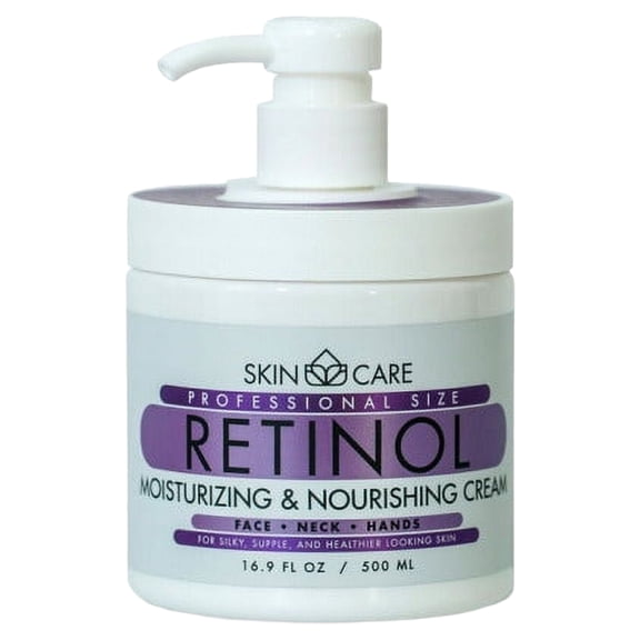 Retinol Professional Size Moisturizing Cream - 16.9 FL oz | Silky, Supple & Healthier Skin