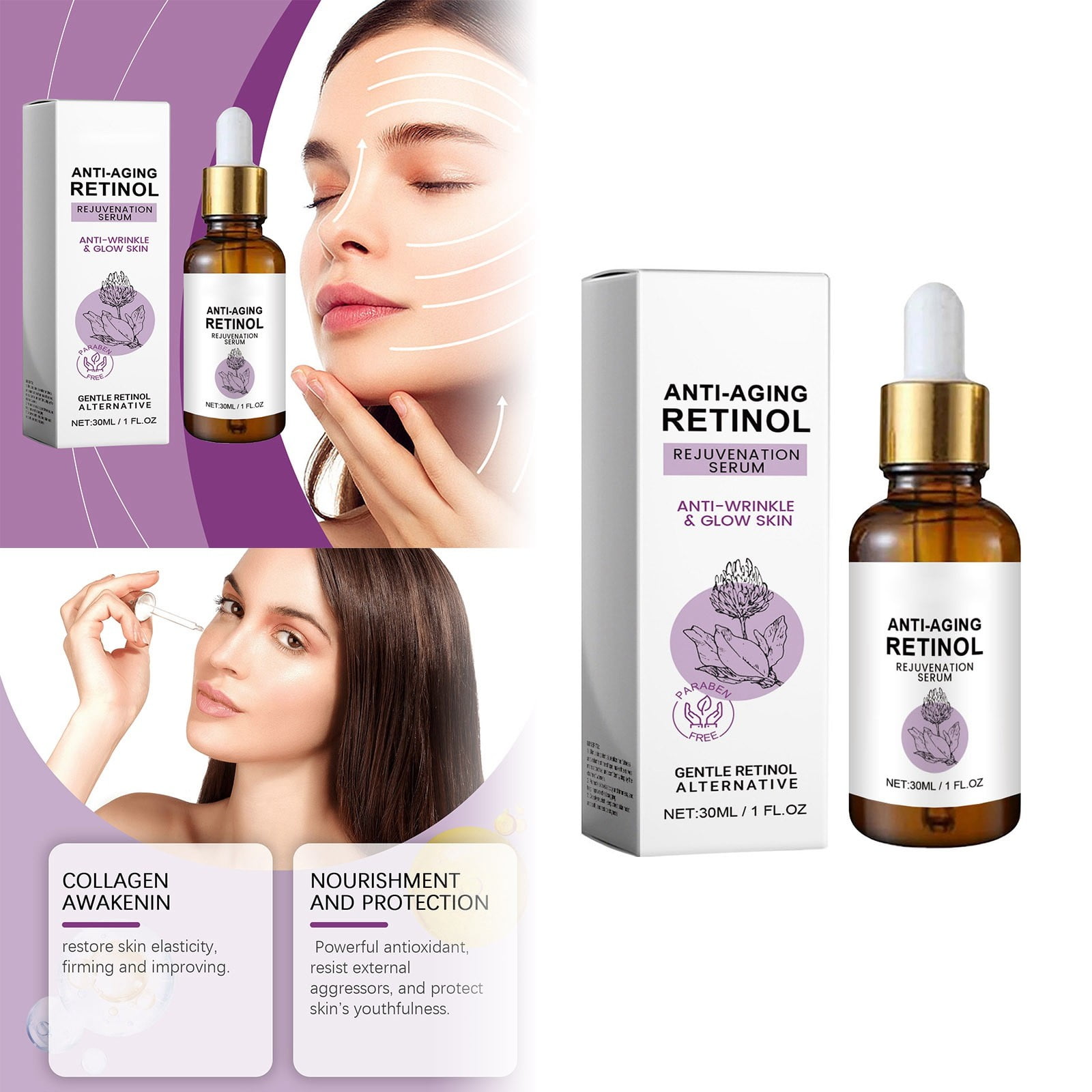 Retinol Serum for Face,Azelaic Acid Serum, Eye Moisturizes Moisturizes
