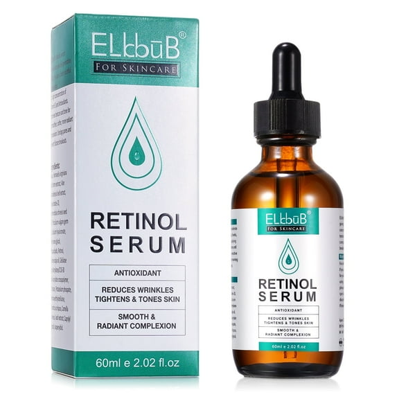 Retinol Serum with Vitamin E,Anti-Aging Retinol Serum for Reduces Wrinkles Tightens & Tones Skin,Smooth Radiant Complexion