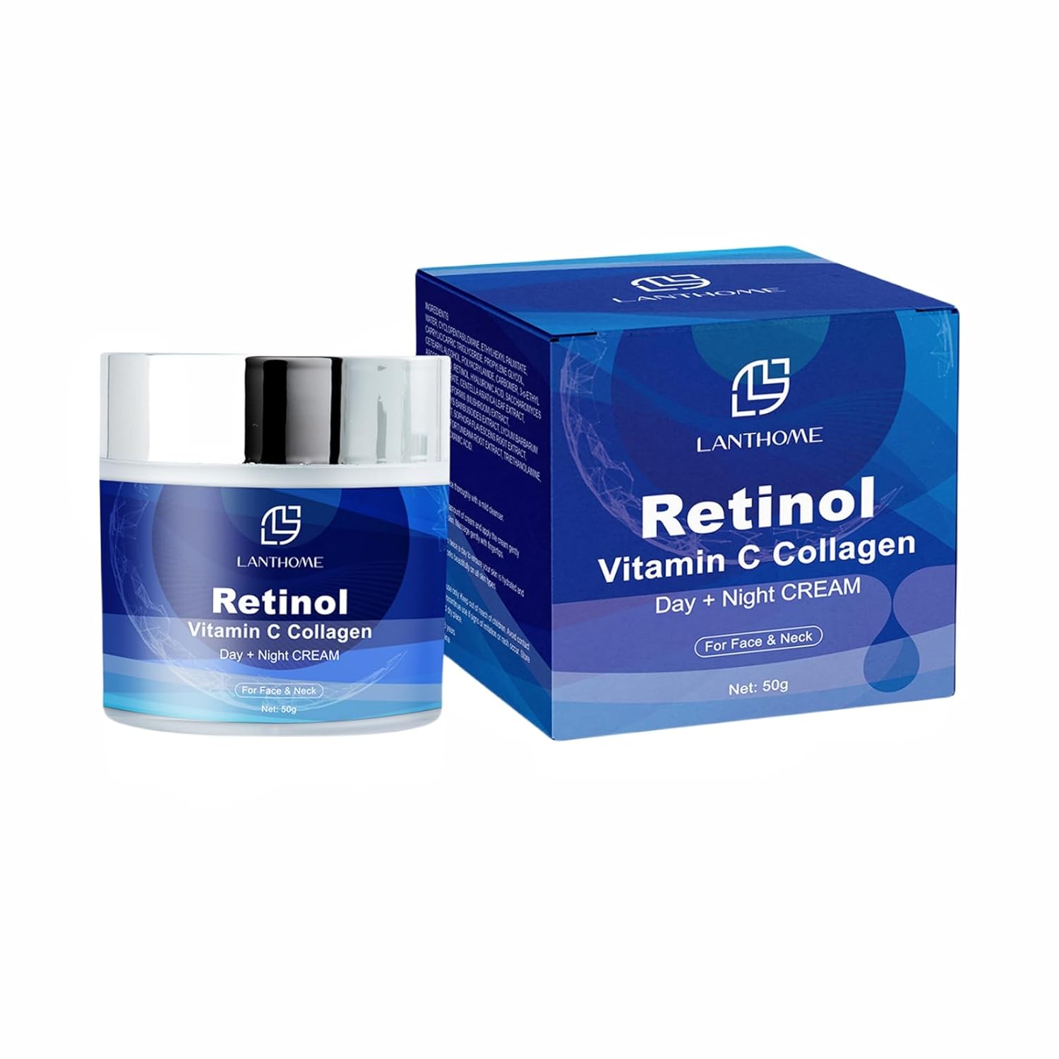 Retinol Vitamin C Cream, Retinol Moisturizer Correcting Cream with Collagen Brighten Skin Tone 1
