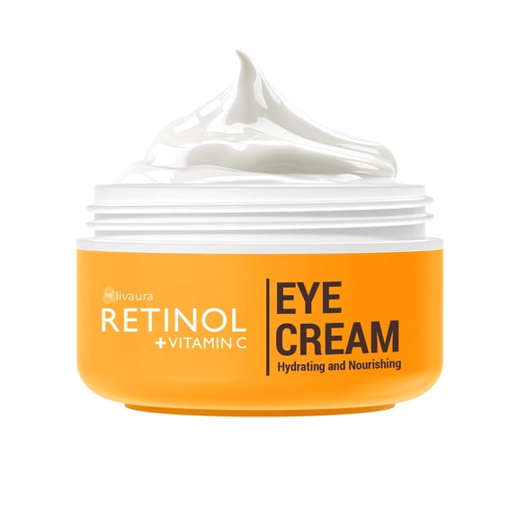 LdeL Skincare Retinol Vitamin C Eye Cream for Dark Circles and Fine Lines, 1 fl oz