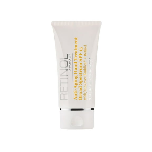 Retinol by Robanda Anti-Aging Hand Treatment with SPF 15, for All Skin, Unscented
