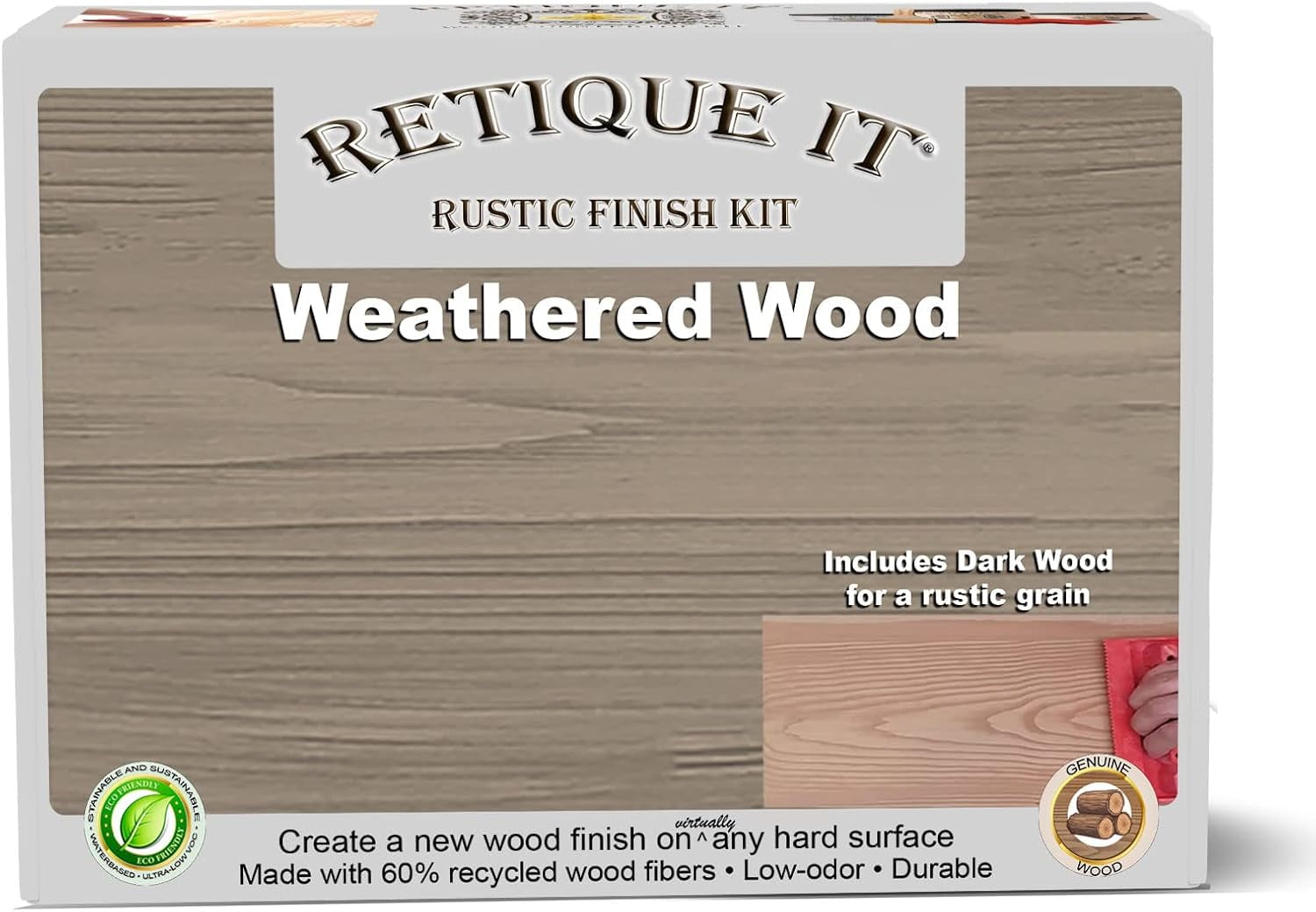 Retique It Liquid Wood Dark Wood Quart Paint it Then Stain it