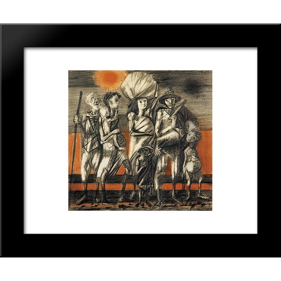 Retirantes 20x24 Framed Art Print by Portinari, Candido