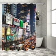 thumbnail image 1 of Orinice City Lights Bathroom Decor Set - Colorful Luxurious Polyester Fabric Shower Curtain Set with Hooks 69x72, 1 of 7