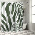 thumbnail image 1 of Orinice Zebra Pattern Bathroom Decor Set with Hooks, Colorful Luxurious Graphic Print Polyester Fabric Shower Curtain, 100% Polyester Washable for Bathroom Decoration 69x72, 1 of 7