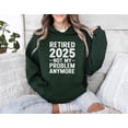 thumbnail image 1 of Retired 2025 Fishing Hobby Funny Work Ending Life Farewell Pension Gift Hoodie, for men & women, up to size 5XL, 1 of 3