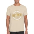 thumbnail image 1 of Retired 2025 Not My Problem Anymore Funny Quote Graphic Statement T-Shirt, for men & women, up to size 5XL, 1 of 3