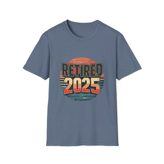 Retired 2025 Sunset Retro Vintage T-Shirt