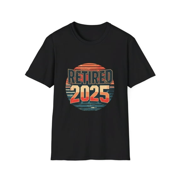 Retired 2025 Sunset Retro Vintage T-Shirt