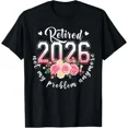 thumbnail image 1 of Retired 2026 Not My Problem Anymore Floral Retirement Unisex T-Shirt ,up to size 5XL, 1 of 2