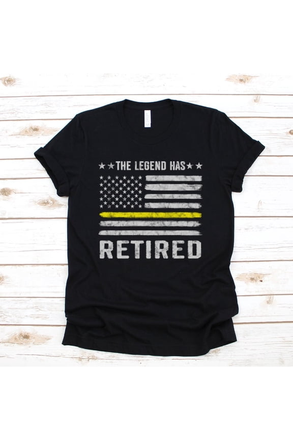 Retired 911 Dispatcher Emergency Operator Legend Graphic Novelty T Shirt,for unisex up to size 5XL