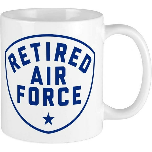 Retired Air Force Ceramic Coffee Mug, Tea Cup 11 oz