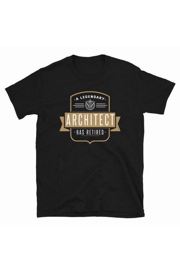 Retired Architect Shirt Architecture Retirement Gift Party Graphic Tee,for men and women up to 5XL