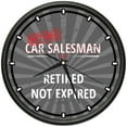 thumbnail image 1 of Retired Car Salesman Design Wall Clock | Precision Quartz Movement | Retired Not Expired Funny Home Décor | Home, Office or Bedroom Decoration Retirement Personalized Gift, 1 of 3