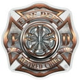 thumbnail image 1 of Retired Chief Firefighter White vinyl Reflective Decal 2In, 1 of 1
