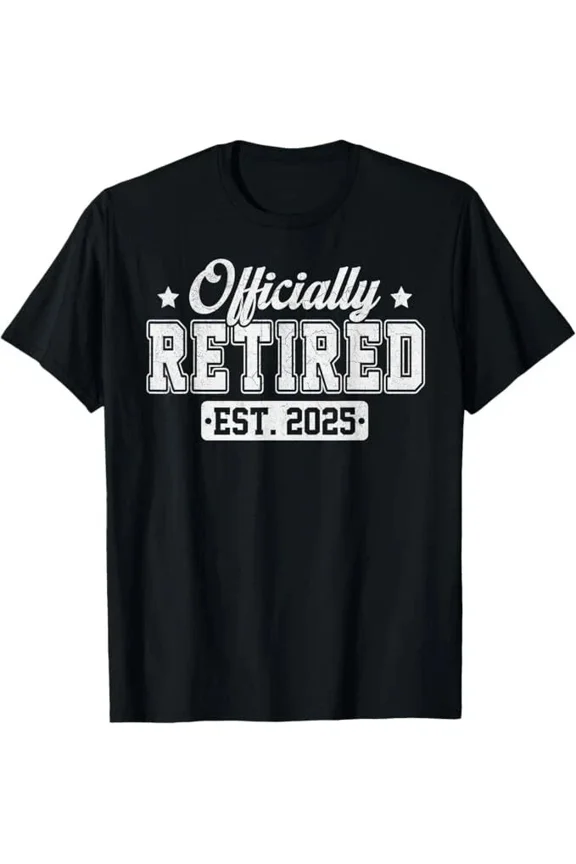Retired Class Of 2025 Funny Retirement Party Celebration Style Unisex T-Shirt ,up to size 5XL