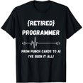 Retired Computer Programmer Coding Heartbeat Funny T-Shirt - Walmart.com