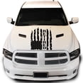 thumbnail image 1 of Retired Distressed American USA US Flag Hood Vinyl Decal Vietnam Veteran Sticker fits Most Pickup Trucks SUV Jeep Sedan – U.S. Army Sticker USAF USMC US Navy Decal (23" x 36", Black), 1 of 8