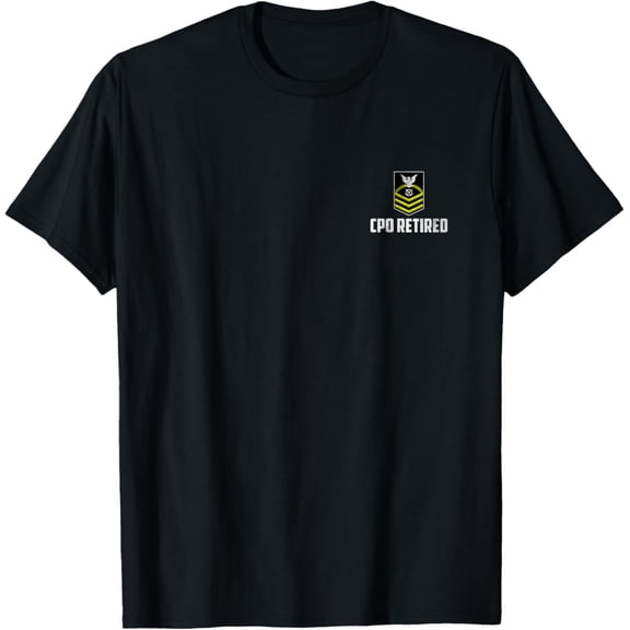 Retired E-7 Chief Petty Officer CPO Rank Insignia Logo T-Shirt