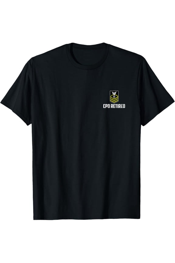 Retired E-7 Chief Petty Officer CPO Rank Insignia Logo T-Shirt
